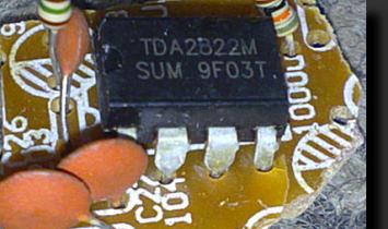Miniatűr erősítő a TDA2822L-n Hogyan készítsünk egy csomagot a DTA 2822-ből